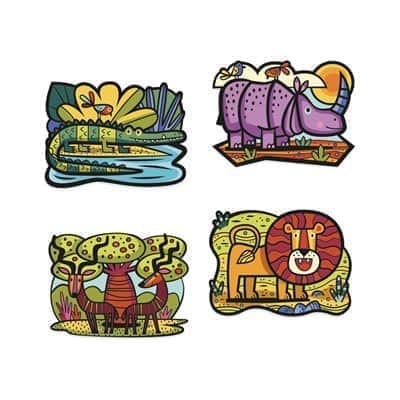 יצירה - צביעה לבד חיות בסוואנה | Djeco