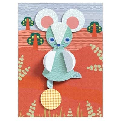 יצירה לקטנים - הדבקת תמונות תלת מימדיות עיגולים| Djeco