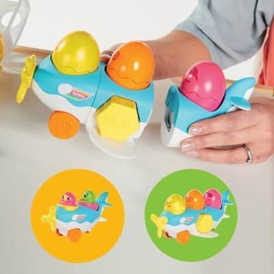 2 ב-1 מטוס ביצים צבעוניות טומי