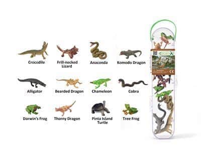 עולם החי מארז - זוחלים ודו חיים (12 חיות)