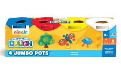 בצק צבעוני 4 מיכלים צבעי בסיס