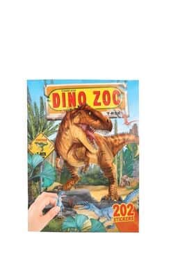 חוברת עיצוב והדבקה DINO ZOO | טופ מודל