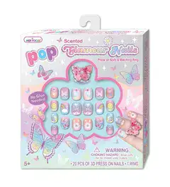 HOT FOCUS | ערכה לעיצוב ציפורניים לילדות פרפר + טבעת