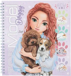 חוברת צביעה עם מדבקות | טופ מודל