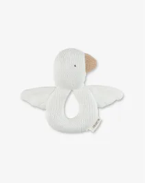 רעשן פעמון סרוג ציפור שמנת