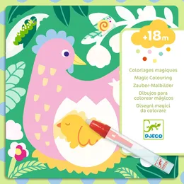 יצרה לקטנטנים צביעה עם מים - חיות הגינה עם הילדים | Djeco