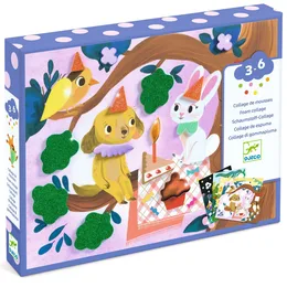 יצירה הדבקה חגיגה נוצצת | Djeco