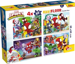 4 פאזלים של 48 חלקים - ספיידרמן