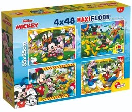 4 פאזלים של 48 חלקים - מיקי מאוס