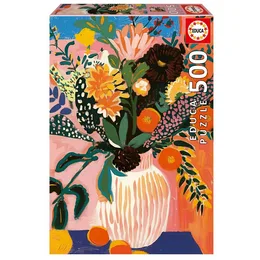 פאזל 500 חל' – אגרטל עם פרחים, איור