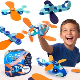 קליקסו משחק הרכבה מגנטי מטוסים - 15 חלקים | Clixo